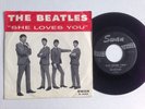 Beatles she loves you / I'll get you 45 + Picture Sleeve Swan OG *VG+
