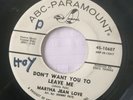 Martha Jean Love - How To Succeed In Love/ Don't Want You To Leave Me VG+