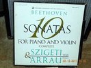 BEETHOVEN: 10 SONATAS FOR VIOLIN & PIANO SZIGETI ARRAU. Vanguard (Maroon) BOX