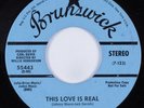 Northern Soul 45 JACKIE WILSON This Love Is Real BRUNSWICK VG+ promo HEAR