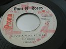 Guns N’ Roses 45 Live and let die Costa Rica radio promo