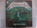 METALLICA Ride the lightning GREEN COVER MISPRINT french 1984 bernett LP SB18026