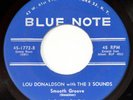 EX/NM- Original Blue Note 45 by LOU DONALDSON with THE 3 SOUNDS 