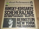 Bernstein RIMSKY-KORSAKOV Scheherazade - CBS MY 38476 SEALED