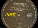 AC/DC Let There Be Rock AUSTRALIAN LP 1983 Black Albert Label Unique Cover