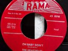 Heartbeats Doo Wop 45 A Thousand Miles Away Oh Baby Don't Rama RR-216 VG++/NM-