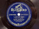 TOMMY MCCLENNAN-I LOVE MY BABY /SHAKE IT UP & GO ON BLUEBIRD BLUES 78RPM-EX-