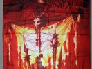 Desaster - hellfires dominion, Stoff Flagge, cloth flag 100 x 100 cm, lim. 60