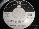 RONNIE AND ROBYN 1967 ORIG. SIDRA WLP  45 7