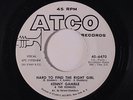 KENNY GAMBLE: Hard To Find The Right Girl / Eight Days A Week 45 (dj) Soul
