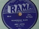 VERY RARE Bert Keyes 78 RPM - Wandering Blues - Your Cheatin Heart - RAMA RR-4