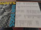 Tom Waits Rain Dogs NM Island RARE OG   w/ LYRIC INNTER US PRESS ALT