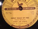 Jerry Lee Lewis Sun Records 78 281 Great Balls of Fire/You Win Again