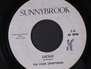 FOUR SPORTSMEN: Lucille / Git Up Paint 45 (stamp ol, lbl wear, sl warp dnap)