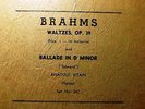 1936 Anatole KITAIN RUSSIAN  PIANO BRAHMS WALTZER Op 39 Ballade D Minor EDWARD78