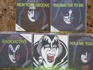 Kiss 1978 UK solo pic sleeves 45 complete with masks and 1982 I love it loud 45