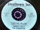 Sweet Soul 45 Robert Lee & the Exquisites Tears Are Falling STEELTOWN NM HEAR