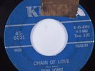 Popcorn Soul 45 TRINI LOPEZ Chain Of Love KING HEAR