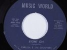 Funk 45 CARLEEN & THE GROOVERS Right On MUSIC WORLD HEAR