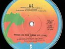 U2 -Pride- 1984 CANADIAN Island 45  RARE ORANGE PALM LABELS  Canada