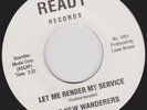 NEW WANDERERS - AINT GONNA DO YOU NO HARM - LET ME RENDER MY SERVICE