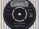 BARBARA LEWIS Hello Stranger (LONDON) UK 45