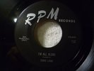 EDDIE LANG - Come On Home/I'm all Alone - Rare Blues R&B Vinyl 45 Single RPM