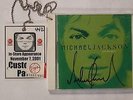 Michael jackson signed Invincible album virgin megastore 2001 autograph