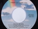Modern Soul 45 ALICIA MYERS I Want To Thank You MCA HEAR