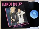 HANOI ROCKS BACK TO MYSTERY CITY LP BLUE INTERCORD LABEL WITH INSERT (LIGHT SIGN