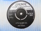DON FRENCH   LITTLE BLONDE GIRL - UK LONDON AMERICAN 1959 - RARE ROCKABILLY