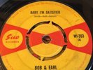 BOB & EARL 'BABY I'M SATISFIED' 60'S RARE NORTHERN SOUL