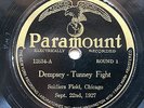 Paramount 5 Record set 78 RPM Dempsey Tunney Fight Soldiers Field Chicago 1927