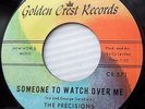 THE PRECISIONS doowop 45 SOMEONE TO WATCH OVER ME / CLEOPATRA vg+ dm549