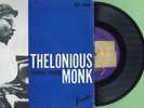 THELONIOUS MONK TRIO / Nutty Monk / ESQUIRE E.P 236 Press. England 1954 EP 45rpm