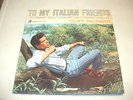 CLIFF RICHARD - TO MY ITALIAN FRIENDS raro LP originale Italy 1962