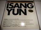 Isang Yun - Loyang*Gasa*Reak* *MINT*WERGO 60034*1969*BOOKLET* RARE KLASSIK LP