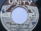 SLIM SMITH & DAVE BARKER - Blessed Are The Meek / The Whip - UNITY '70  UK 7