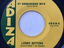* LEROY GITTENS My Commanding Wife/El Barquito PANAMA CALYPSO Adiza 45 HEAR