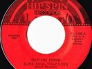 MEADOWS BROS Get on Down modern soul/funk 45 on Hip Spin, NM - hear it