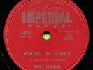 RICKY NELSON (Stood Up / Waitin' In School)  ROCKABILLY 78 RPM  RECORD