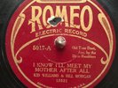 Pre-War Country 78rpm WALTER Kid SMITH/BUSTER CARTER Romeo 5017 Carolina Buddies