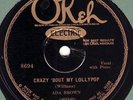 78rpm – Ada Brown – Crazy 'Bout My Lollypop – Okeh 8694 – E+
