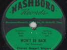 Male Group Harmony Black Gospel 78 - Chosen Gospel Singers - Won't Be Back -HEAR