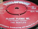 BEATLES  PLEASE PLEASE ME / ASK ME  1963 RED LABELLED ORIG U.K. 45. V/G + Con