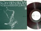 BEN WEBSTER BLOW BEN, BLOW ODEON OP 80116 Japan Promo Red Vinyl LP