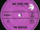 Beatles 1st Press OZ 45 She loves you VG ’63 Purple Parlophone A8093 Beat Rock