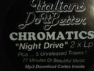 Chromatics Night Drive BLACK VINYL 1st Press Glass Candy Johnny Jewel Portlandia