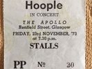 Mott The Hoople/ Queen  Ticket Glasgow Apollo