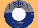 CHUCK BERRY * 45 * Maybellene * 1955 #5 * USA SILVER TOP CHESS * Books $40.00